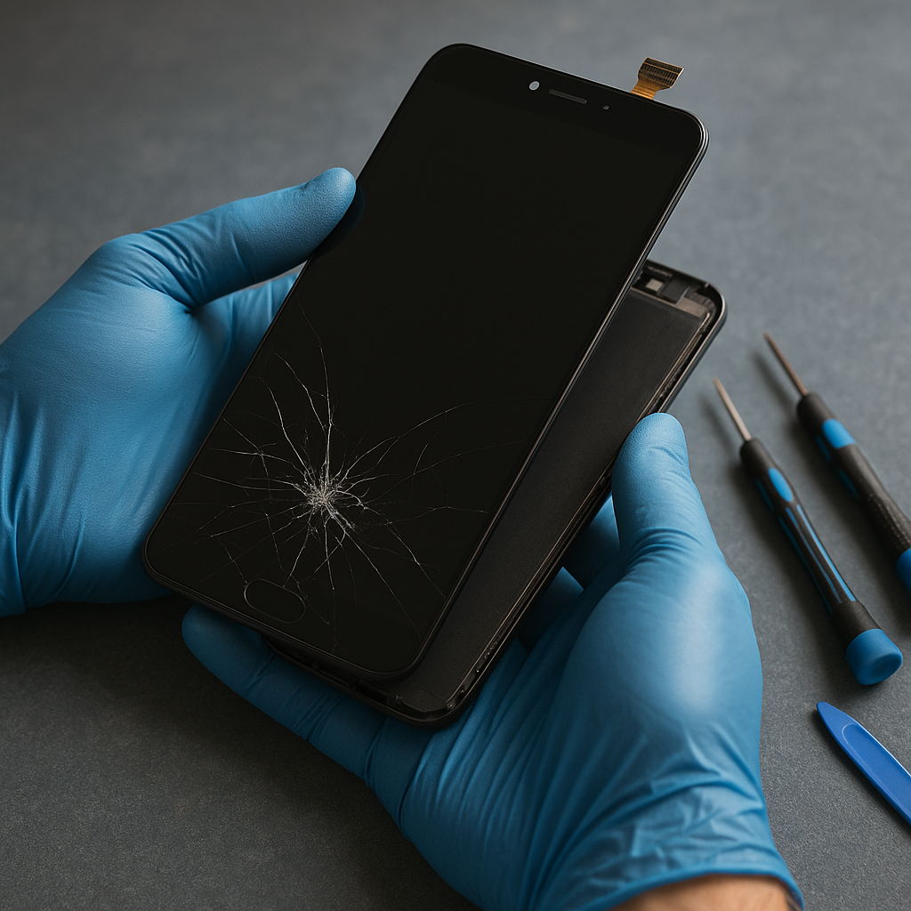 Troca de tela de celular